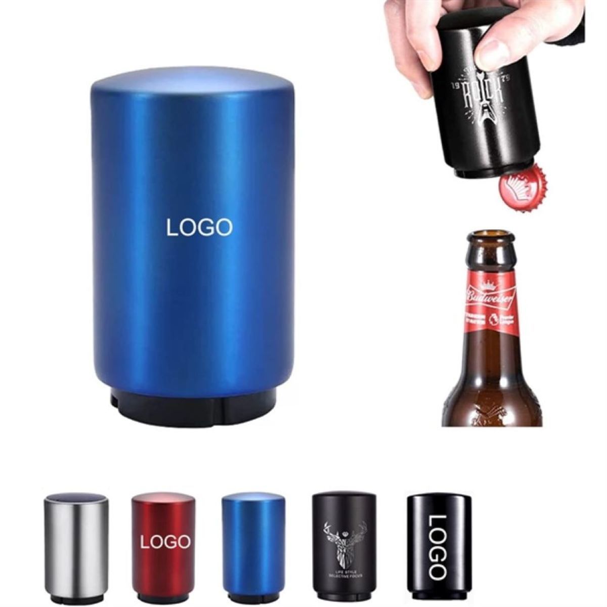Anodized Aluminum Bottle Opener Keyring