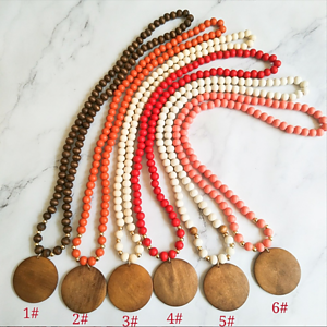 Wood Custom Medallion Beads