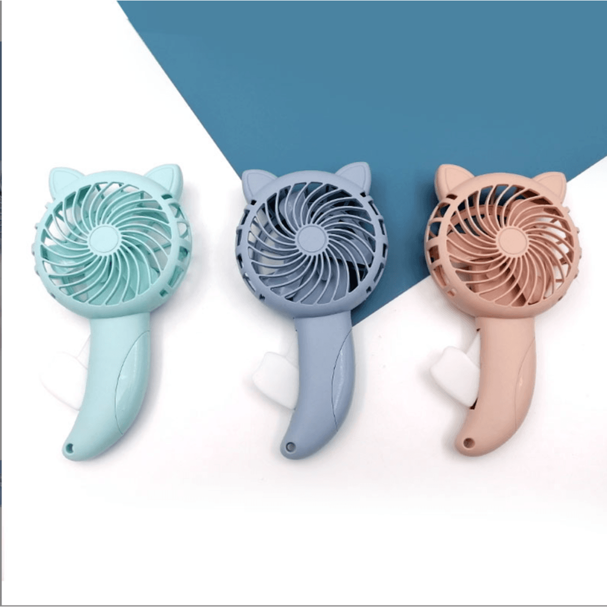 Portable Cat Shape Hand Pressed Fan