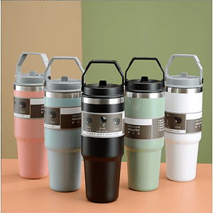 30OZ Ice Cup Trolley with Handle Cover
