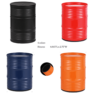 Oil Barrel Shaped Pen Holders