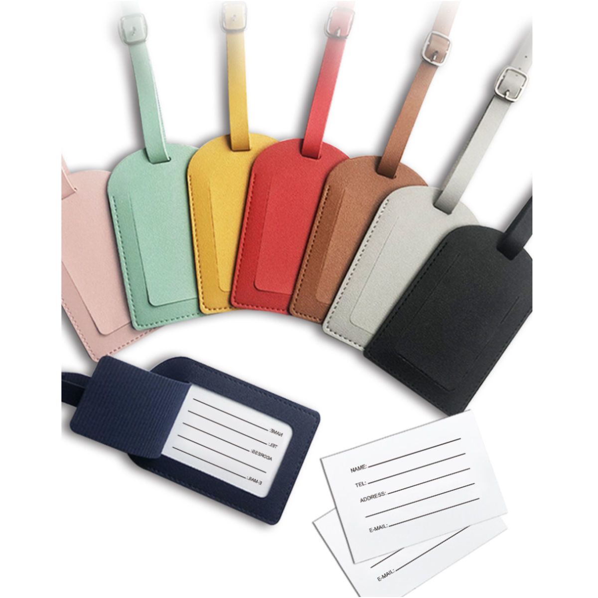 PU Luggage Tag Holder