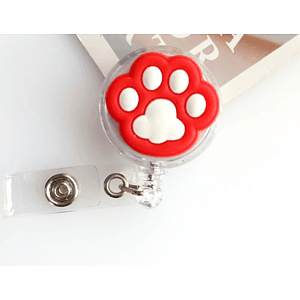 Paw Shaped Custom Badge Reel