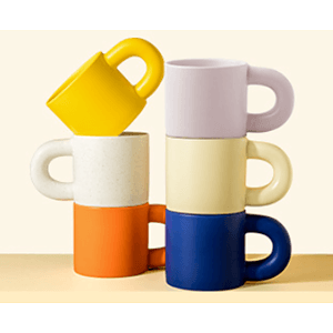 Big Ears Handle Creative Ceramic Coffee