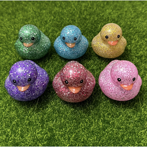 2" Glitter Rubber Ducks