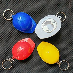 LED Hard Hat Keychain with Bottle Opener