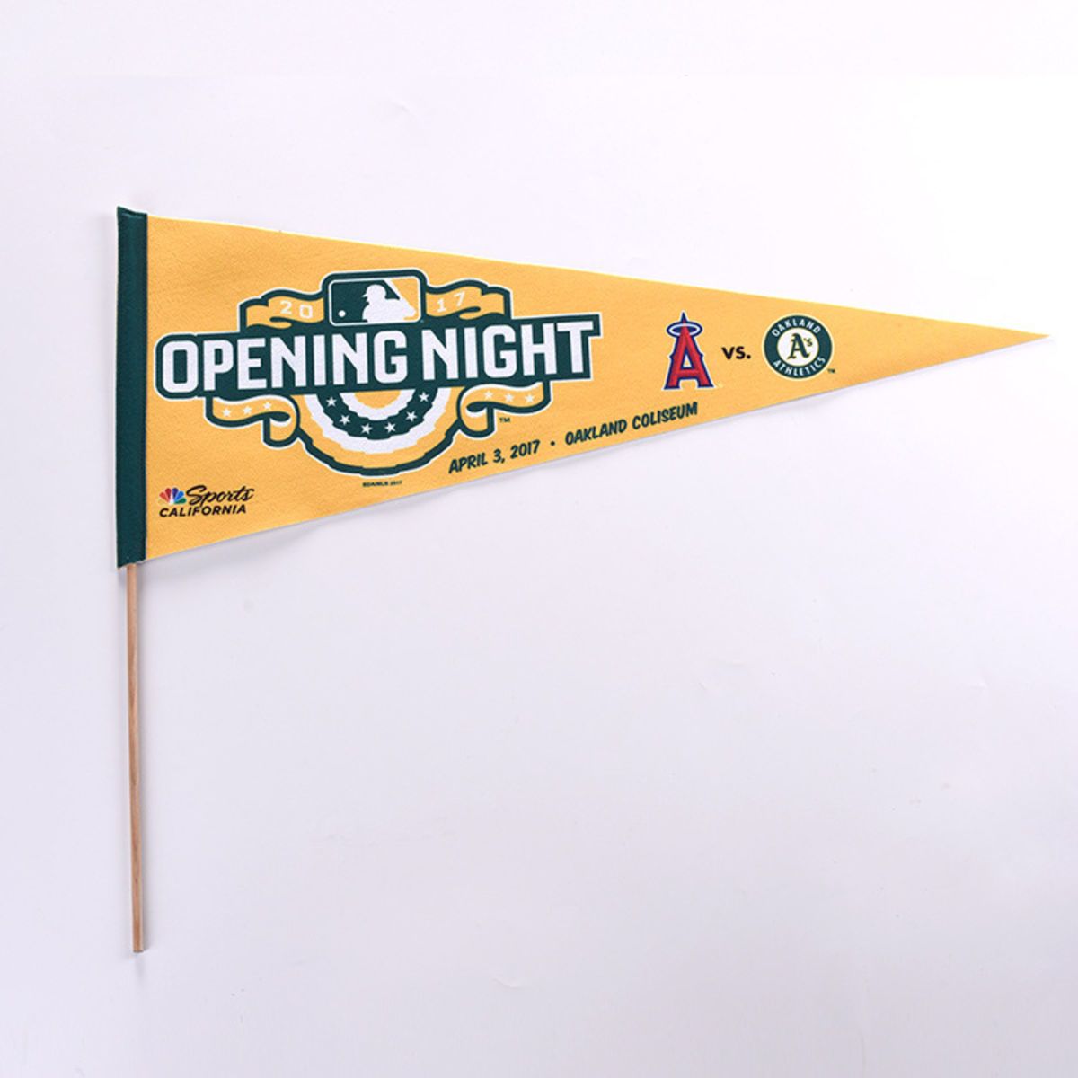 Felt Pennant With Wood Stick