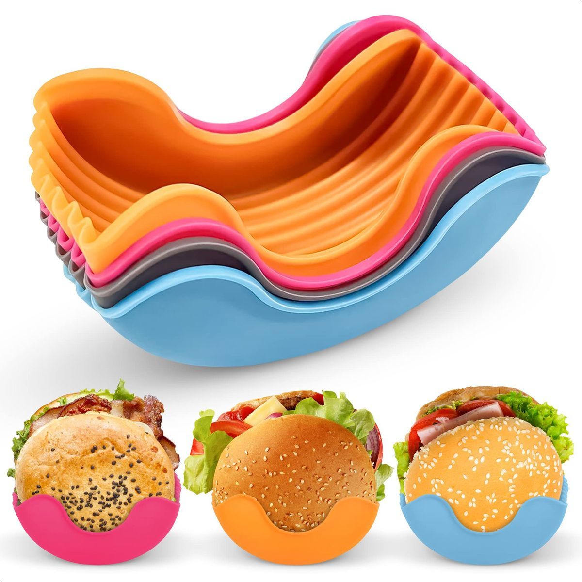 Silicone Burger Tray Holder