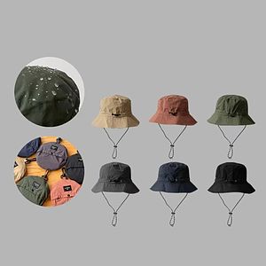 Foldable Bucket Hat w/ Drawcord