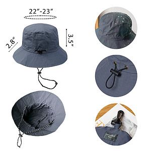 Foldable Bucket Hat w/ Drawcord