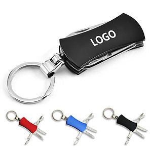 4-in-1 Aluminum Multifunctional Knife with Keychain