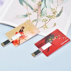 4GB Credit Card Shaped Swivel USB Flash Drive