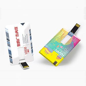 4GB Credit Card Shaped Swivel USB Flash Drive