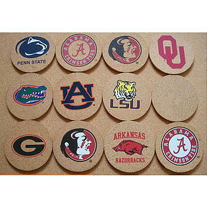 4" D Cork Coaster