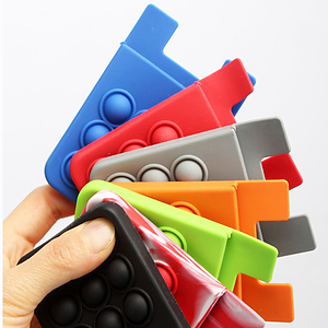 Silicone Push Bubble Phone Wallet