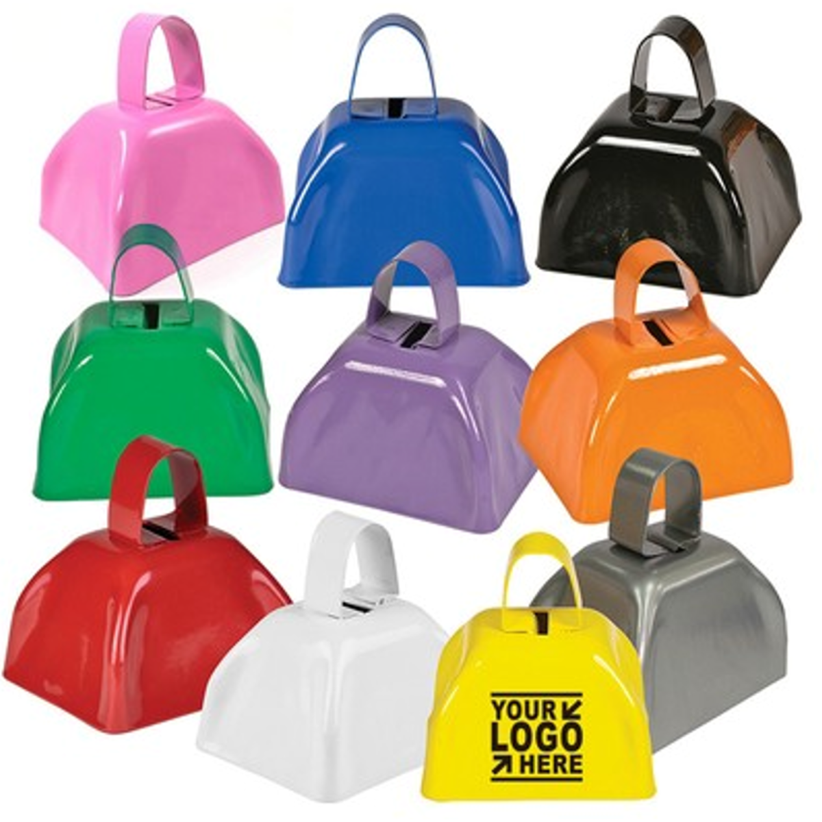 3-Inch Classic Handheld Small Cowbell Noisemaker