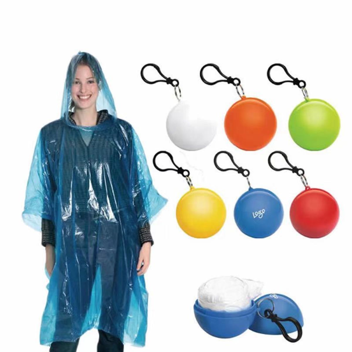 Portable Disposable Ball Raincoat