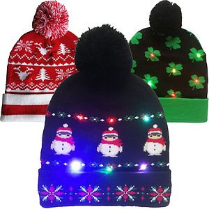 LED Custom Made Light Up Pom Pom Beanie