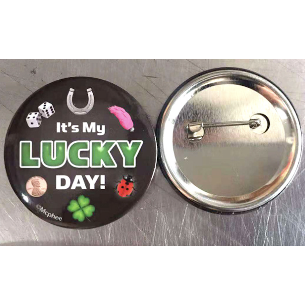 3 Round Pin Button