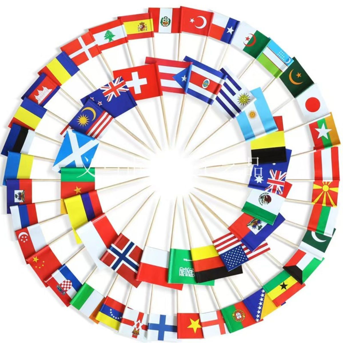 Custom Full Color Imprint Toothpick Flag