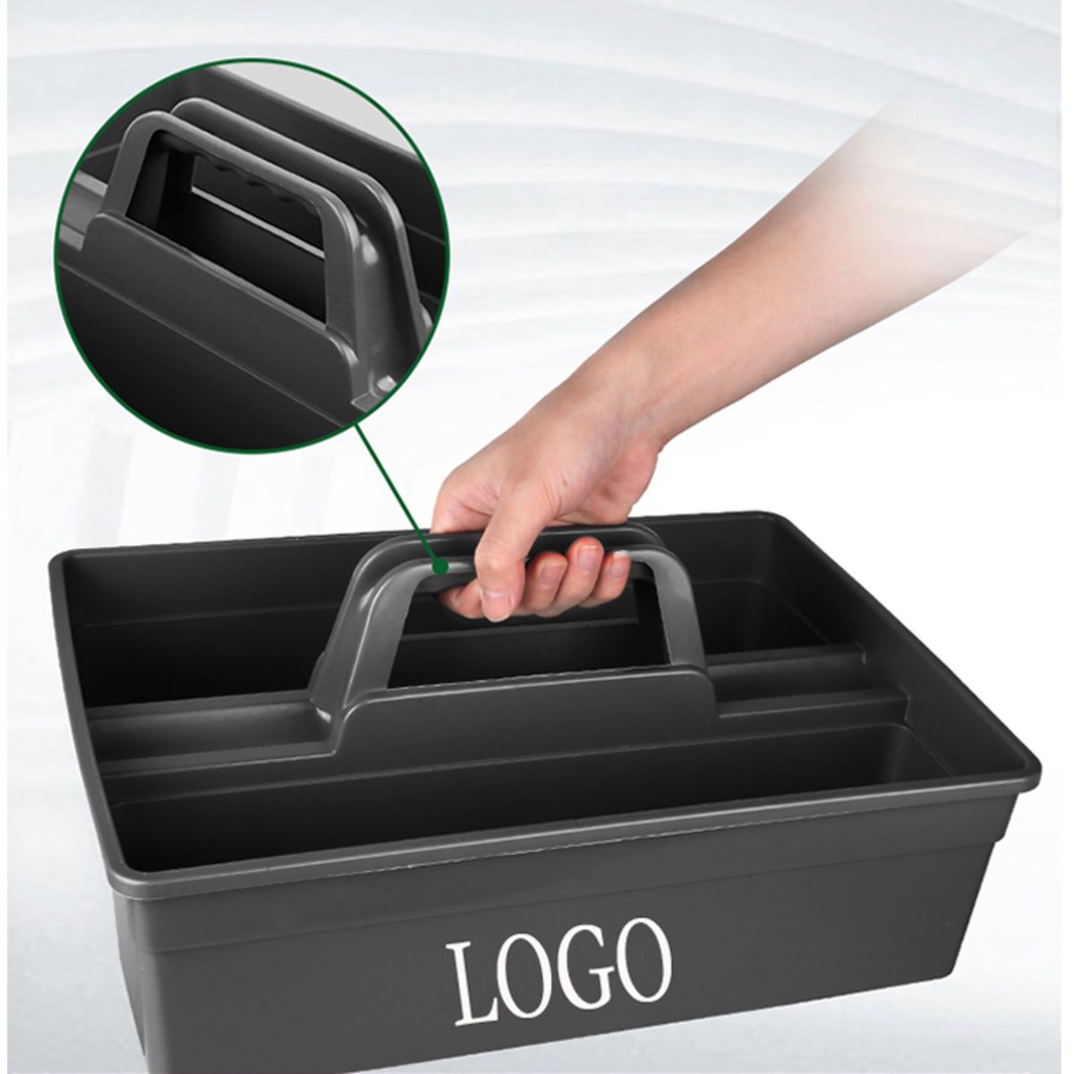 Plastic Storage Caddy Tool Tidy Kitchen Utility Cleaning Organiser Laundry Carry