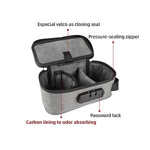 Odorless Activated Carbon Lined Hybrid Smell Proof Backpack Duffel Bag