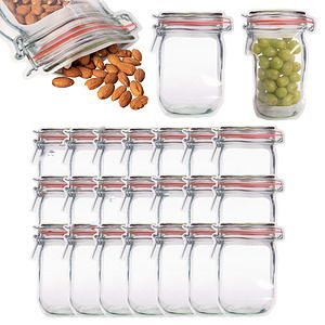 Clear Plastic Stand Up Zip Bag Resealable Mason Jar
