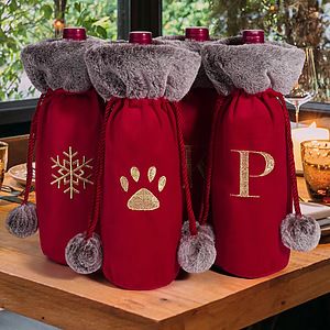 Christmas Theme Wine Holder Bag