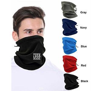 Winter Fleece Drawstring Windproof Gaiter Mask