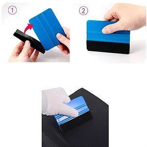 Hand Applicator Squeegee Tool with Felt Edge