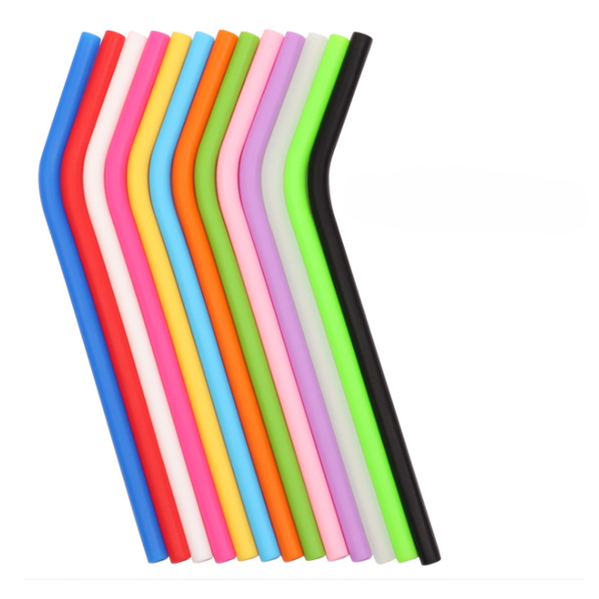 Environmental Protection Silicone Curved Straw
