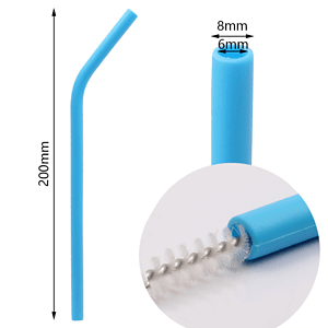 Environmental Protection Silicone Curved Straw