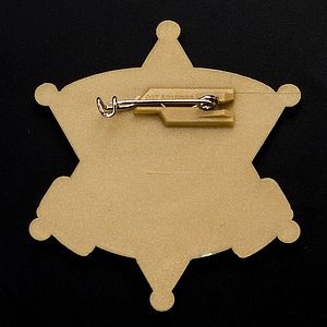 Waling Dead Sheriff Badge Western Cowboy Deputy Ranger