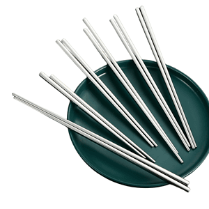 Customized Logo Stainless Steel Chopsticks