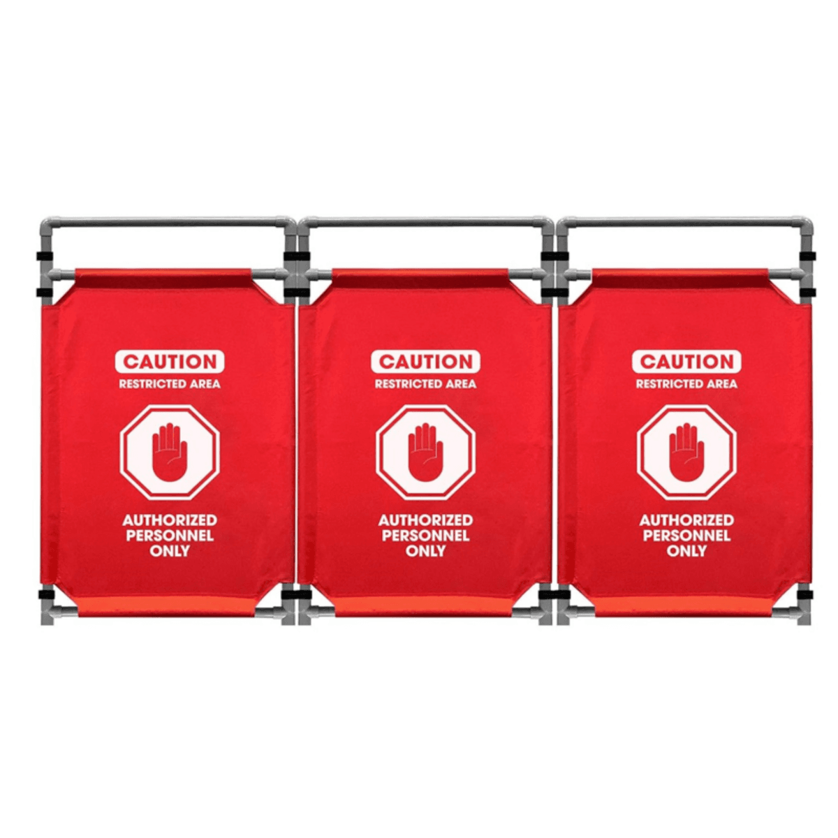 Tri-fold Foldable Safety Roadblock