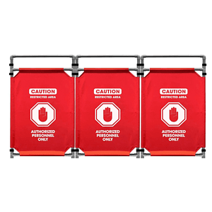 Tri-fold Foldable Safety Roadblock