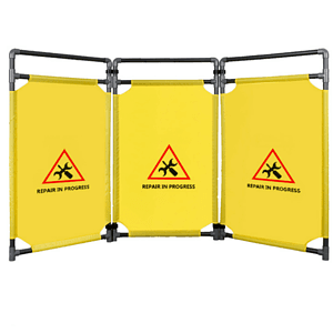 Tri-fold Foldable Safety Roadblock