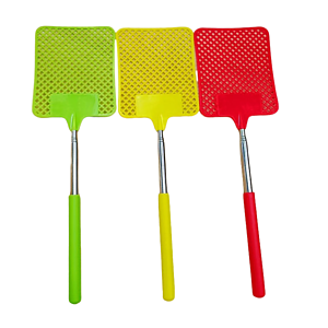 Plastic Fly Swatter with Retractable Metal Pole