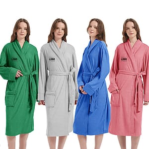 Soft Polyester Shawl Collar Robe