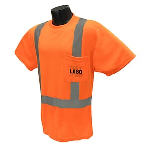 High Visibility Reflective Tape Short sleeve Safety T-Shirt
