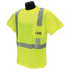 High Visibility Reflective Tape Short sleeve Safety T-Shirt