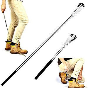 Extendable Shoe HornStainless Steel Retractable Shoe Spoon