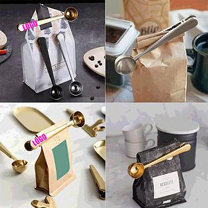 Stainless Steel Coffee SpoonMultifunction Coffee Spoon with Clip