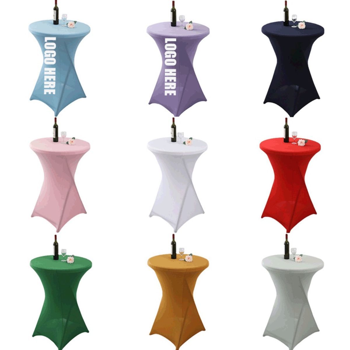Cocktail Table CoverStretch Square Corners Tablecloth