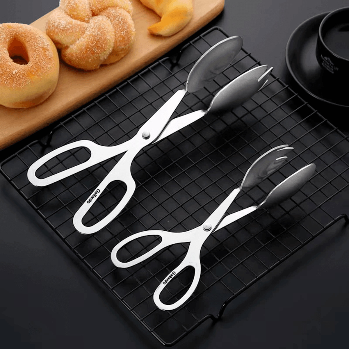 Salad HolderStainless Steel Flatware Bakery Clip