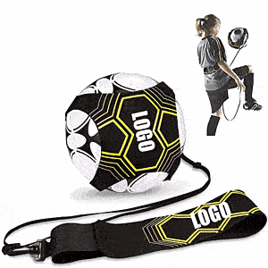 Football Kick Throw Solo Practice Training Aid with Adjustable Belt Elastic Rope
