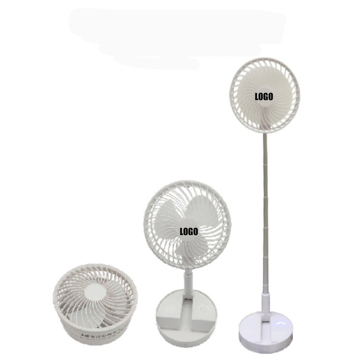 Foldable Oscillating Standing Fan with Remote Control/Portable Desk Quiet Fan