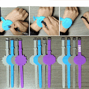 Silicone Memo Wrist Band/Wearable Nurse Notepad in Watch Shape