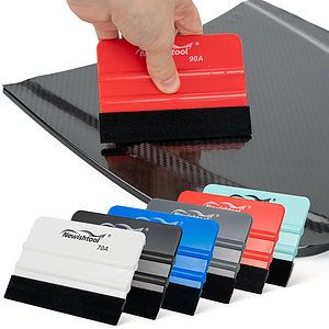 Plastic Felt Edge Vinyl Squeegee  Graphic Decal Scraper Applicator Tool