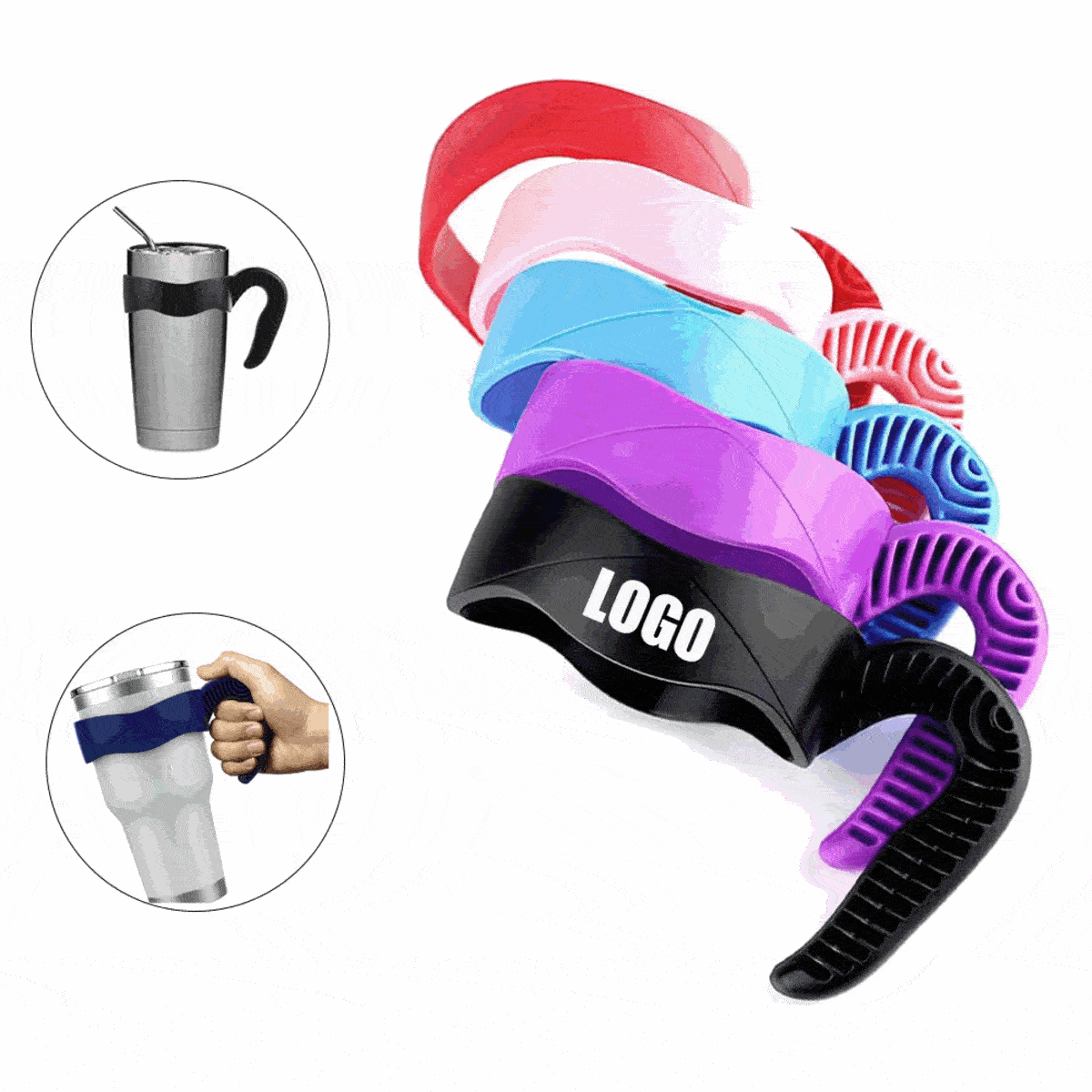 Tumbler HandleAnti Slip Travel Mug Grip Cup Holder